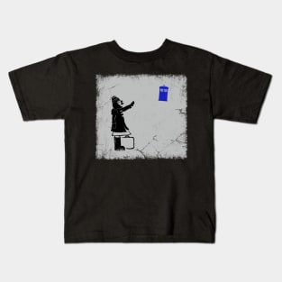 Girl and the Blue Box Kids T-Shirt